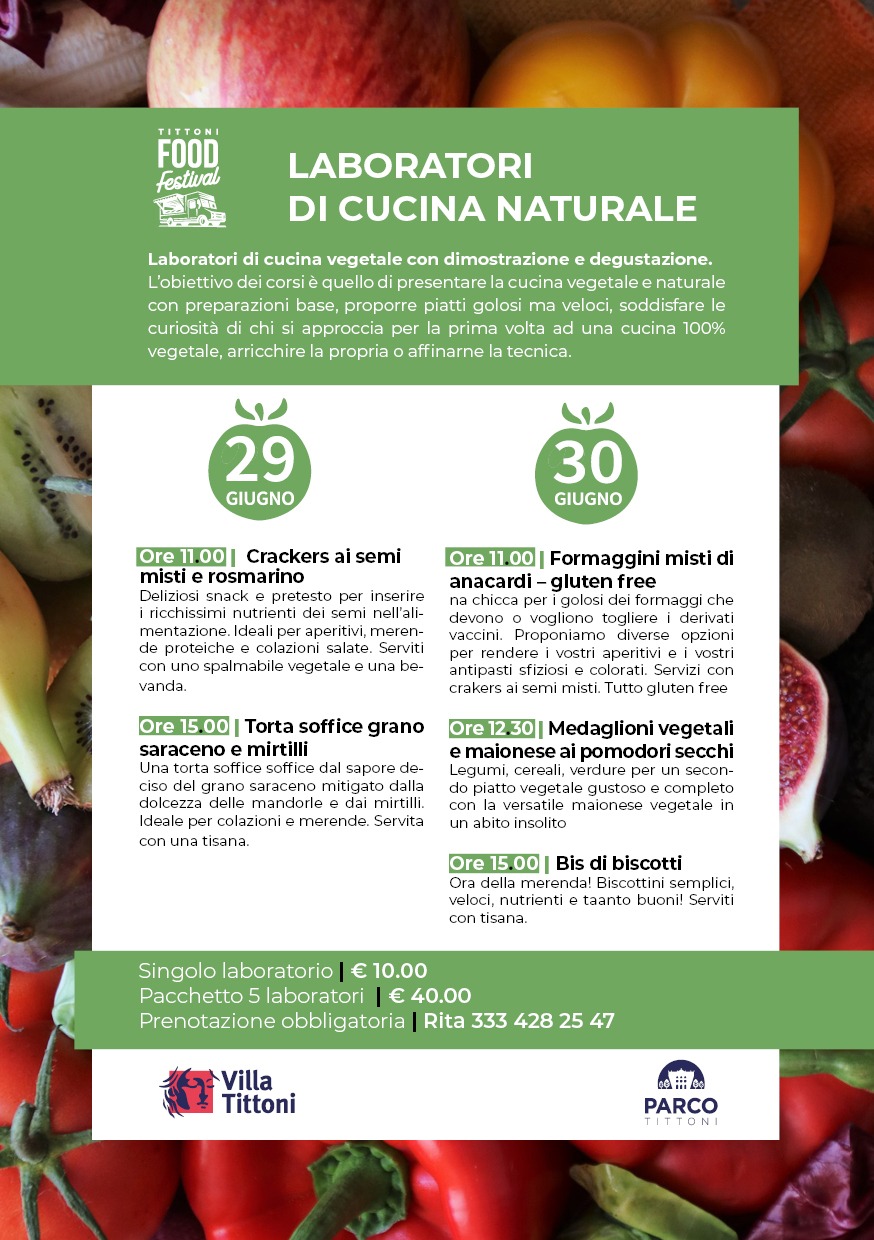 LABORATORI DI CUCINA  NATURALE