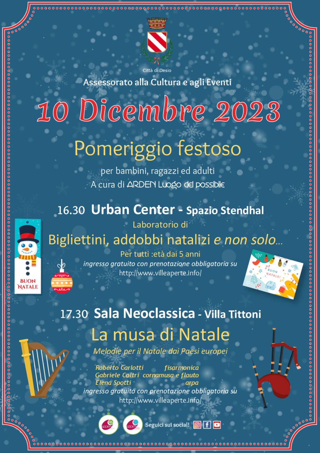 Pomeriggio festoso e Melodie per il Natale dai Paesi europei